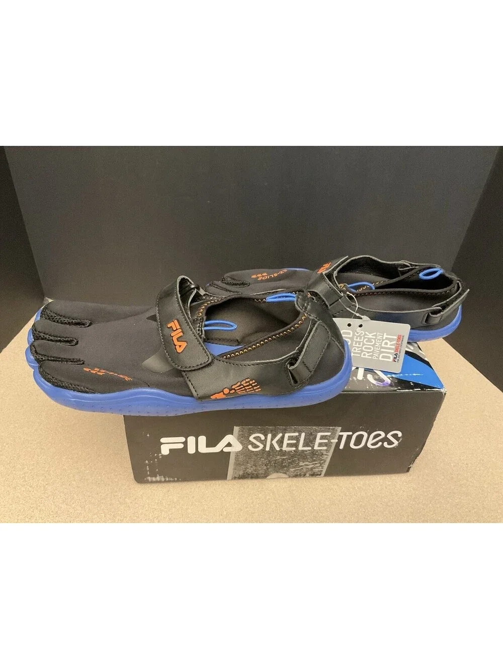 New! Mens Fila Skele-Toes EZ Slide Drainage Hiking/Water/Outdoor Shoes. Size 9.